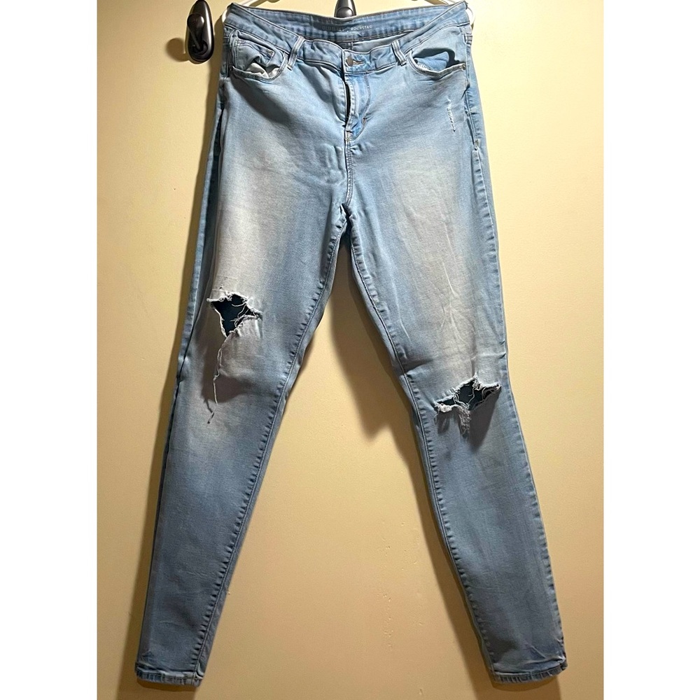 Light Blue Distressed Jeans